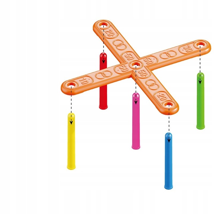 Gra Zręcznościowa Plenerowa Zabawa Ruchowa 3w1 Prezent dla 3 4 5 6 7 latka