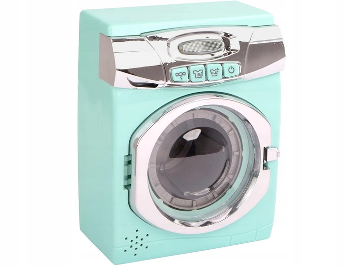 PRALKA AUTOMATYCZNA DLA DZIECI OBROTOWY BĘBEN WODA światło dźwięk Zabawkowa