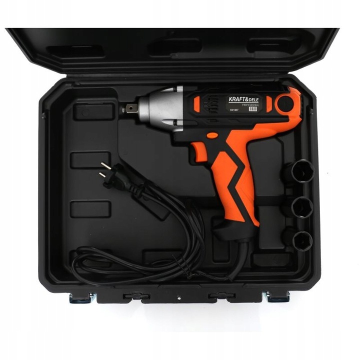 ELEKTRYCZNY KLUCZ UDAROWY 2100W 800Nm 1/2" WALIZKA +3 NASADKI KRAFT KD1557