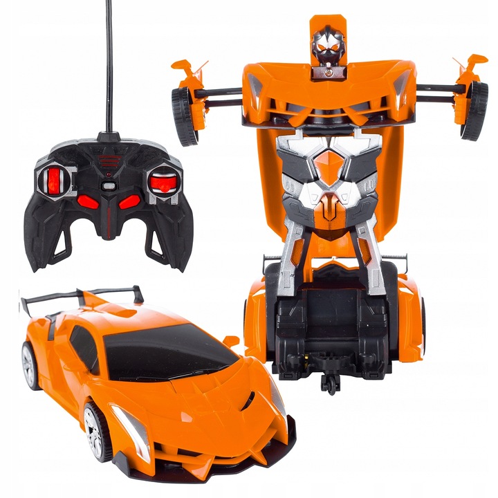 AUTO ROBOT TRANSFORMUJĄCY SAMOCHÓD NA PILOTA ZDALNIE STEROWANY DLA CHŁOPCA