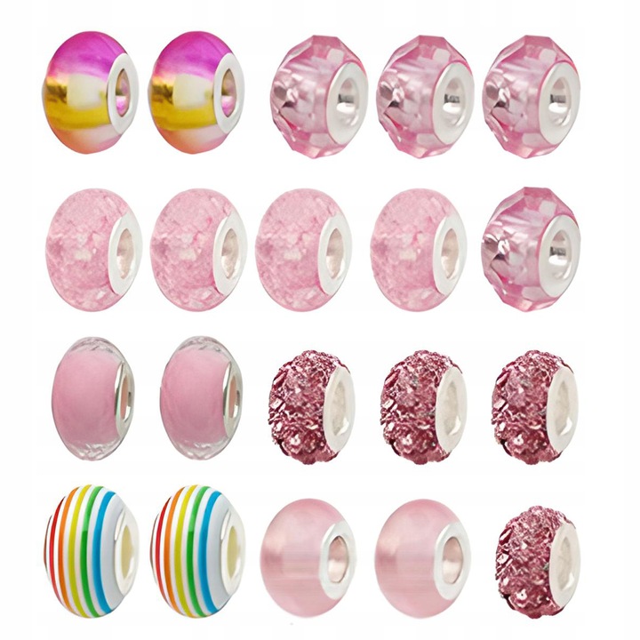 MEGA ZESTAW do Robienia BIŻUTERII Bransoletek Naszyjników Akcesoria ETUI