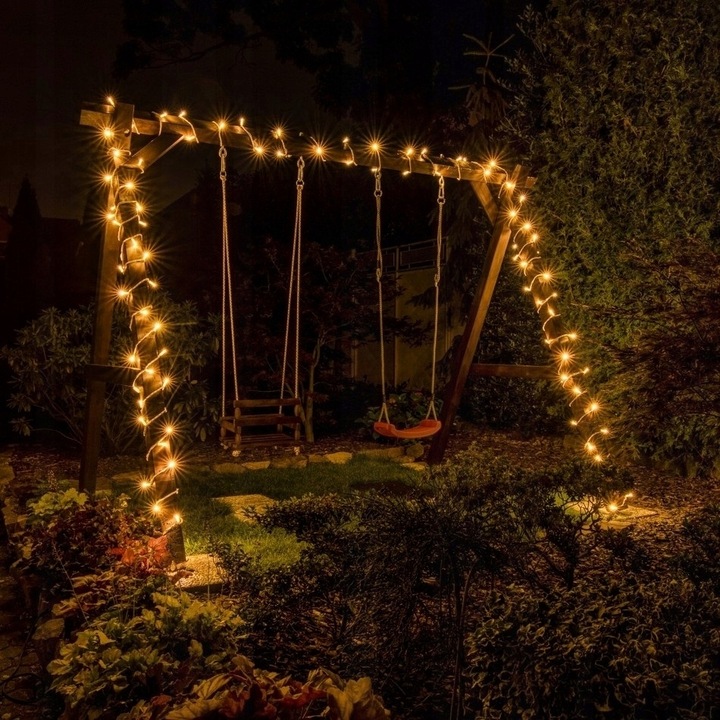 Lampki choinkowe LED 1000 ciepłe białe 72m IP44 zewnętrzne wewnętrzne