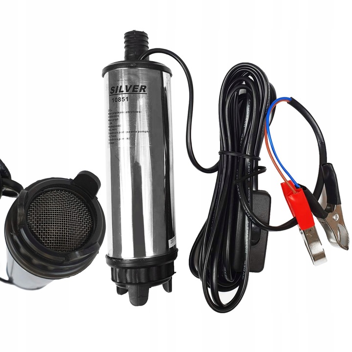 POMPKA POMPA DO CPN SPUSZCZANIA PALIWA OLEJU ROPY ON 12V 50MM ZATAPIALNA