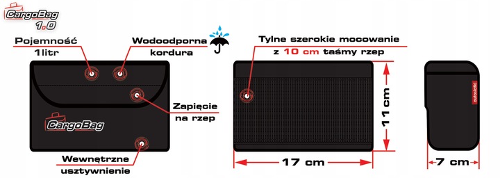 Mały organizer torebka do samochodu – CargoBag 1,0