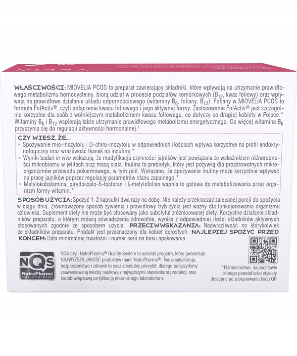 MIOVELIA PCOS 60 KAPSUŁEK
