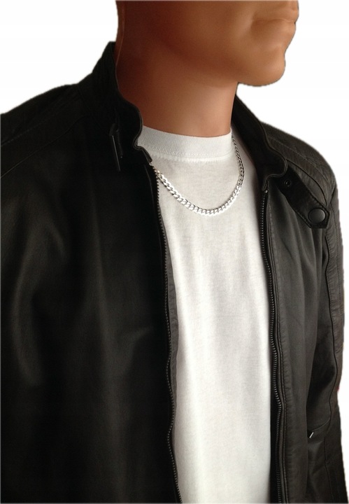 Srebrny Łańcuszek Męski SZEROKI PANCERKA srebro 925 (na PREZENT)