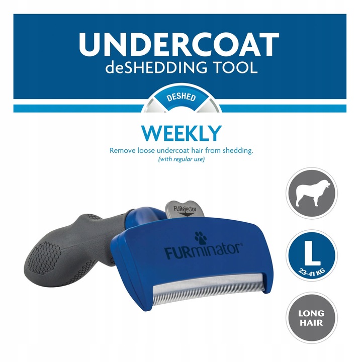 Furminator L Dla Dużych Psów Długowłosych Szczotka
