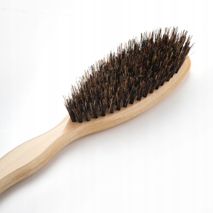 Szczotka Do Włosów Z Dzika Mix Włosia Z Naturalnego Drewna Bukowego HHUUMM