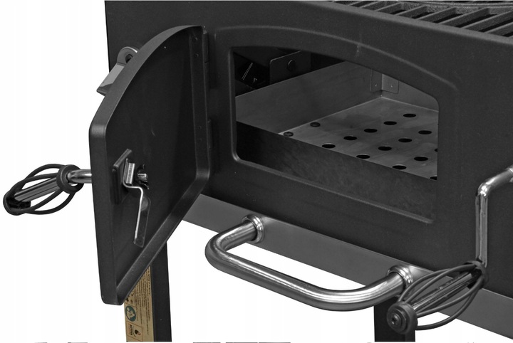 GRILL WĘGLOWY ŻELIWNY ACTIVA ANGULAR 4w1 GRATISY RUSZT ŻELIWNY DUŻY