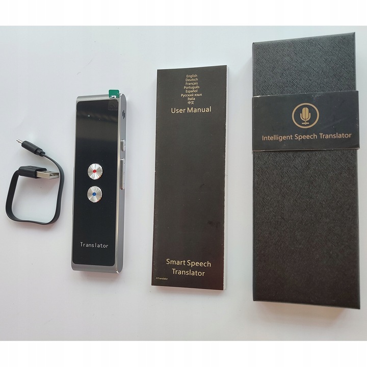 ELEKTRONICZNY TŁUMACZ PRZENOŚNY TRANSLATOR MOWY NATYCHMIASTOWY