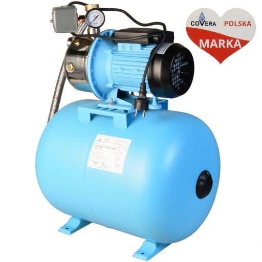 HYDROFOR 50L ZBIORNIK DO WODY POMPA HYDROFOROWA JS 1100 PEŁEN ZESTAW COVERA