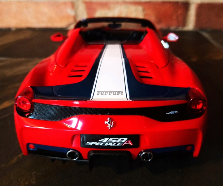 Autko Zdalnie Sterowane FERRARI 458 SZYBERDACH NA PILOT Rastar Samochód RC