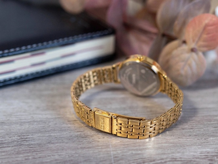 DAMSKI ZEGAREK LORUS RG204QX5 ELEGANCKI KLASYCZNY NA BRANSOLECIE ZŁOTY