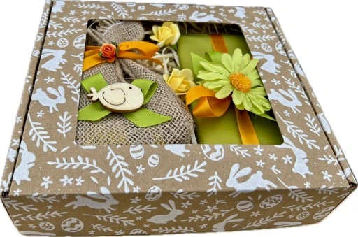 Fajny Prezent na Wielkanoc Zestaw Kosz BOX Prezentowy Czekolada Herbata