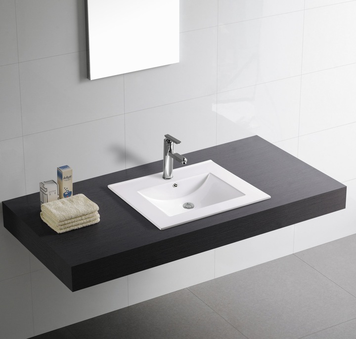 MEXEN ATENA 61 x 46 CM UMYWALKA WPUSZCZANA W BLAT MEBLOWA BIAŁA