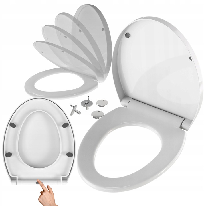 Deska WC sedesowa toaletowa klozetowa WC UNIWERSALNA Wolnoopadająca POLLY