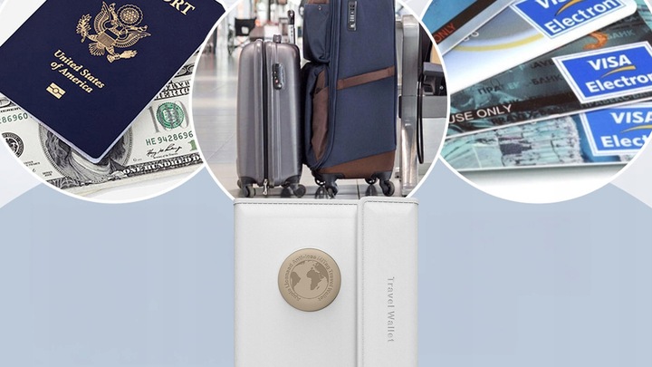 Lokalizator GPS MILI portfel podróżny z lokalizatorem MiTag APPLE IOS