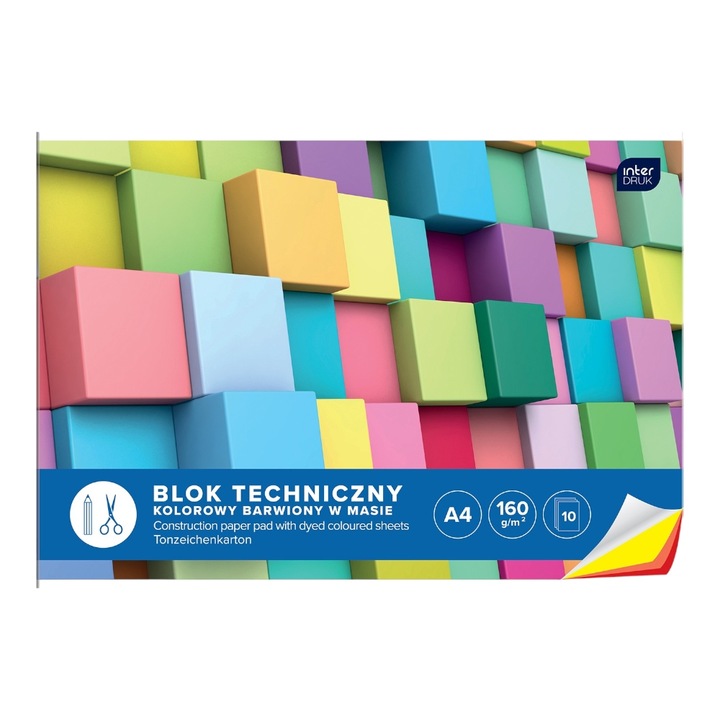 Zestaw 4x bloki szkolne A4 techniczny rysunkowy