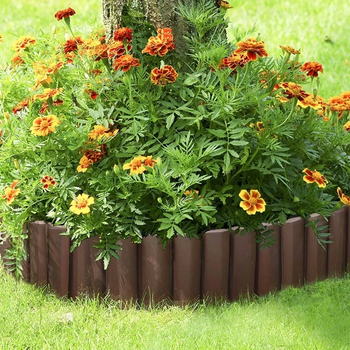 Palisada Ogrodowa Paliki Brąz 16,2 m Border Płotek