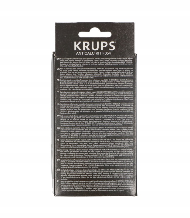 Odkamieniacz Krups saszetki F054 AntiCalc do ekspresu - 2 opakowania 4x40g