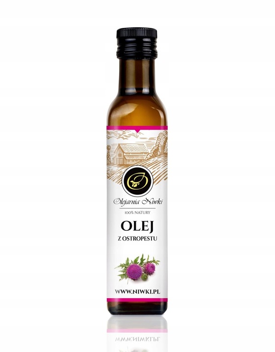 Olej z ostropestu tłoczony na zimno 500ml Niwki