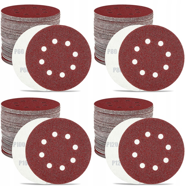 KRĄŻKI ŚCIERNE NA RZEP DO SZLIFIERKI OSCYLACYJNEJ MIMOŚRODOWEJ OTWORY 125MM