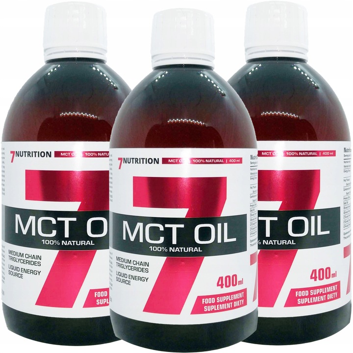 Keto Produkty Olej MCT Dieta Tłuszczowa 3x 400ml C6 C8 C10 C12 C14