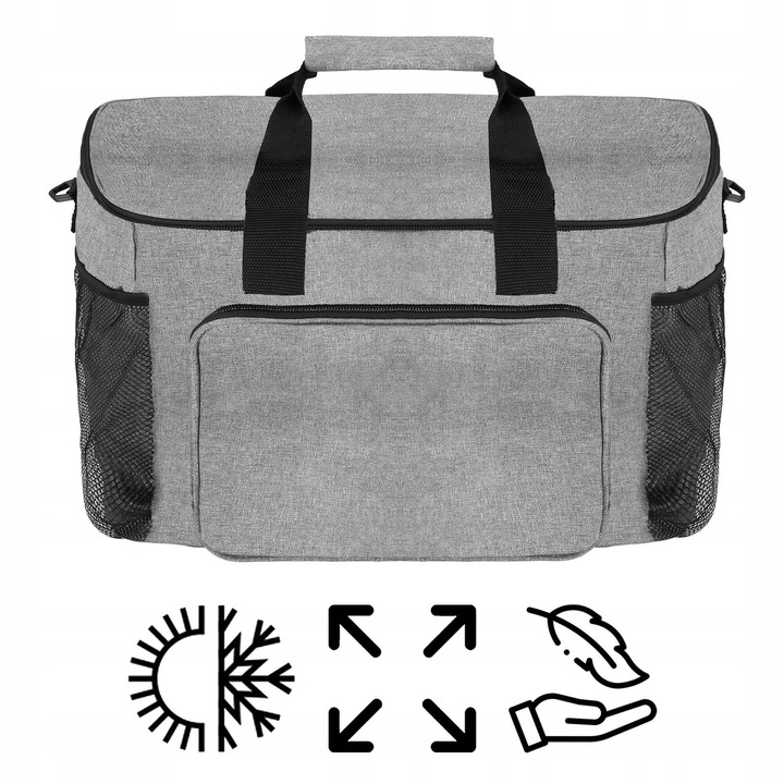 TORBA TERMICZNA NA LUNCH JEDZENIE PLAŻOWA DUŻA BOX LODÓWKA TURYSTYCZNA 28L