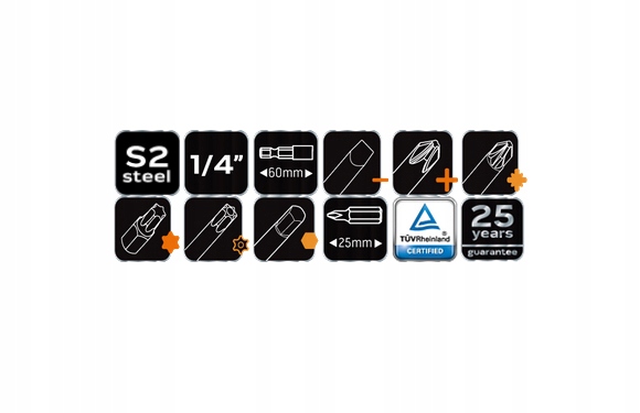 KOŃCÓWKI WKRĘTAKOWE BITY TORX IMBUS x99 NEO 06-104