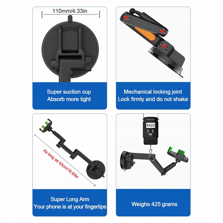 UCHWYT SAMOCHODOWY TABLET DO CIĘŻARÓWKI BUSA DŁUGI