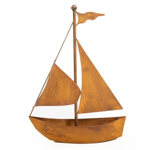 Metalowy Statek Dekoracyjny Ozdoba do Ogrodu Domu Dekoracja Efekt Korten