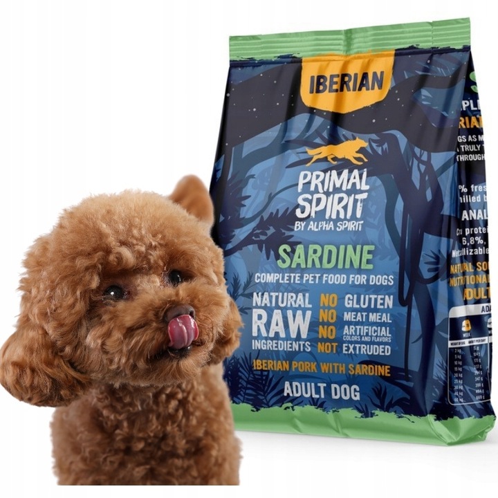 Karma Półmiękka Primal Spirit Iberian Sardine SARDYNKI 1kg