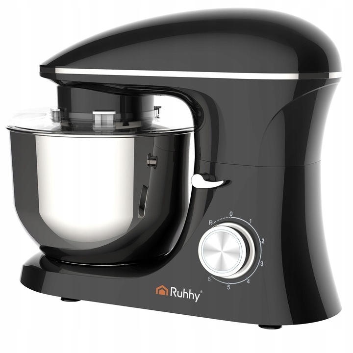 Robot Planetarny Kuchenny RUHHY 6,2L Wielofunkcyjny Mikser do Ciasta CZARNY