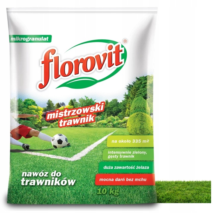 NAWÓZ DO TRAWY FLOROVIT MISTRZOWSKI TRAWNIK do trawy z mchem 10kg
