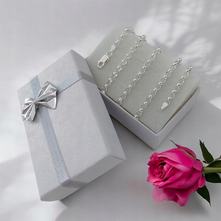 Łańcuszek srebrny Rolo 55cm 4.2mm 925