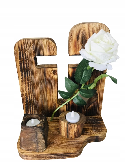 STROIKI na GRÓB STROIK na CMENTARZ KRZYŻ w drewnie