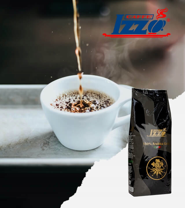 Kawa ziarnista IZZO ARABICA GOLD 1kg | prawdziwa włoska kawa Arabica 100%