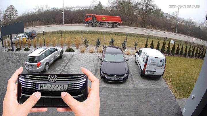 ZEWNĘTRZNA TUBOWA KAMERA IP 5 MPx POE ONVIF MIKROFON BIAŁA TUBA DVS IP POE