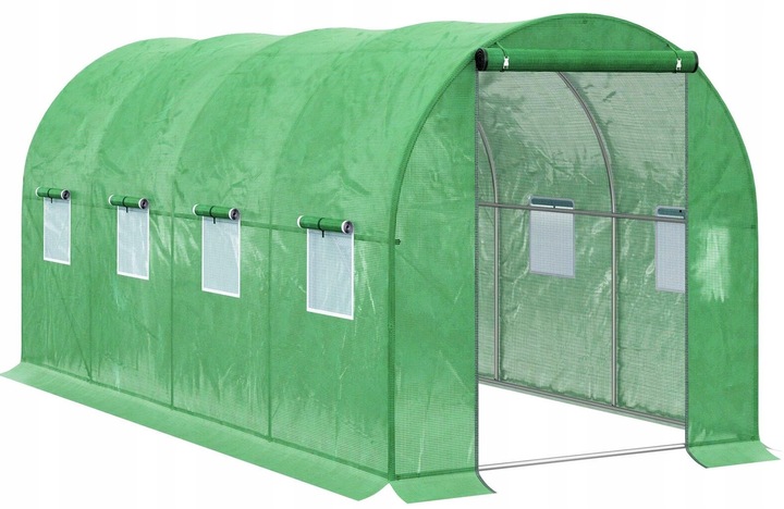 MOCNY TUNEL FOLIOWY OGRODOWY SZKLARNIA 4x2m JAKOŚĆ 8m2 PREMIUM