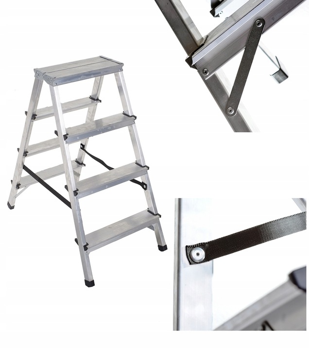 Drabina podest 4 stopniowa taboret