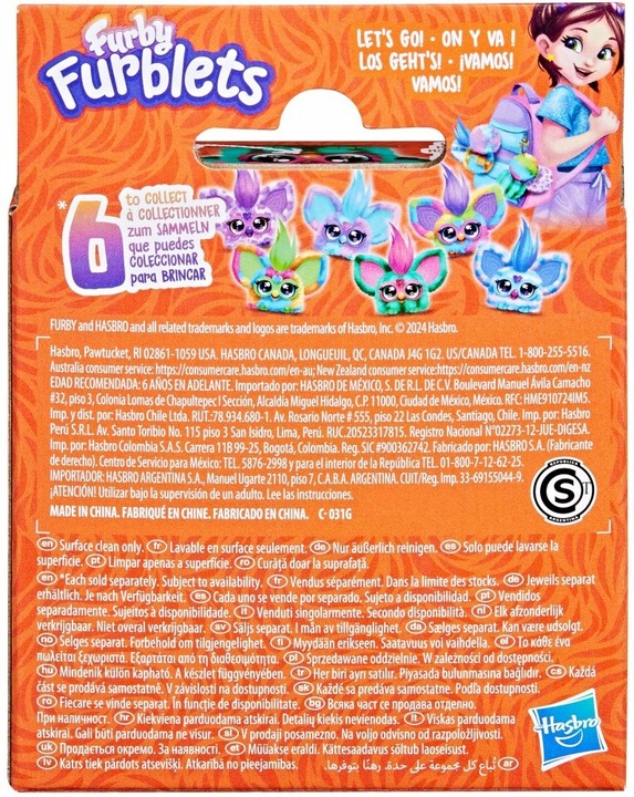 Furby FURBLETS Interaktywna maskotka Mello-Nee LETNI CHILL F8894 Furbiś