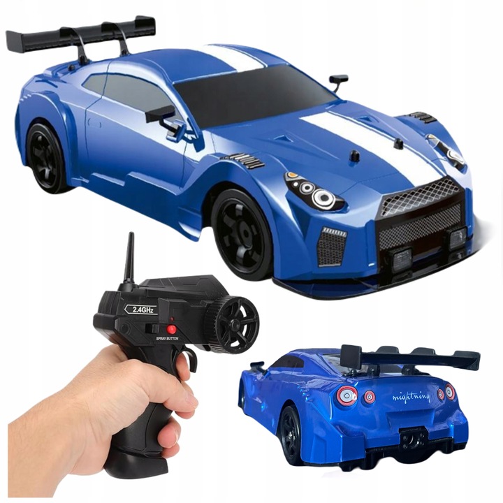 Samochód Zdalnie Sterowany RC Duży Do DRIFTU Auto na Pilota 4x4 Led Dym