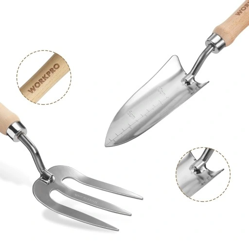 ZESTAW NARZĘDZI OGRODNICZYCH WORKPRO 8-częściowy