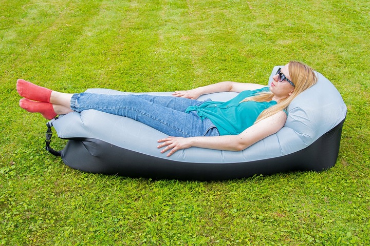 LAZY BAG Air Sofa DMUCHANA Leżak Materac Fotel Na Plażę Z ZAGŁÓWKIEM