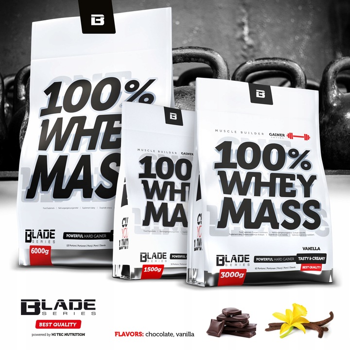 HI TEC BLADE 100% Whey Mass 6000g MASA GAINER
