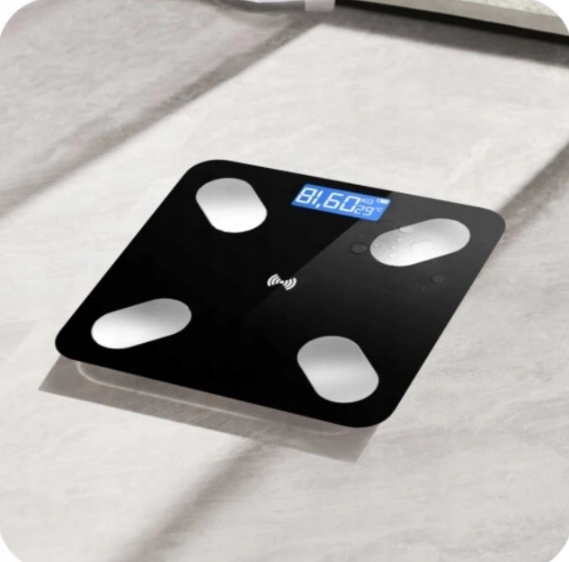 WAGA ANALITYCZNA ŁAZIENKOWA SLIM 180KG SMART + 31w1 ANDROID iOS PRECYZYJNA