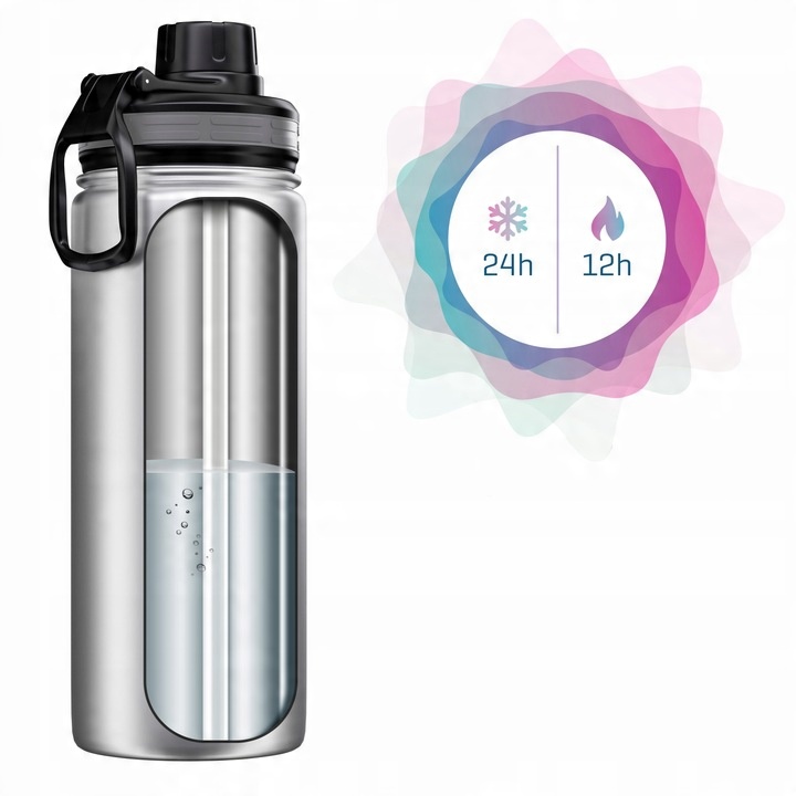 Butelka Termiczna Wessper Termos Kubek Termiczny na Kawę Herbatę 700ml