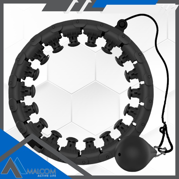 HULA HOP ODCHUDZAJĄCE Z OBCIĄZENIEM WYPUSTKI MASAŻER METALOWE ŁOŻYSKA SMART