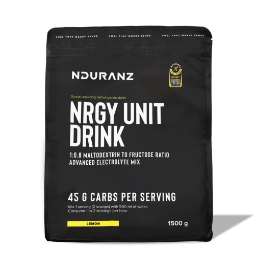 NDURANZ NRGY UNIT DRINK 1500G CYTRYNOWY NAPÓJ WĘGLOWODANOWY IZOTONICZNY