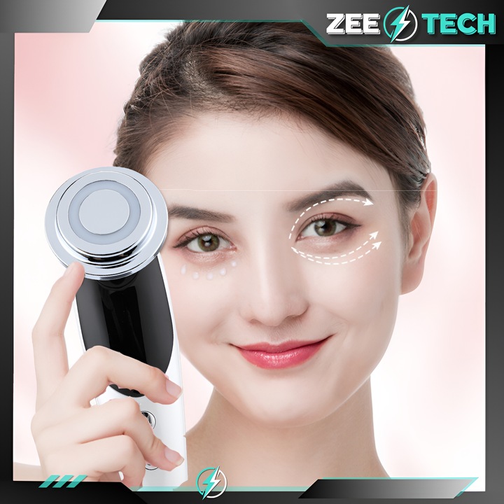 MEZOTERAPIA BEZIGŁOWA 7w1 MASAŻER DO TWARZY ELEKTRYCZNY EMS LIFTING LED